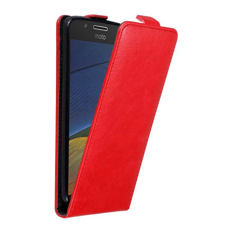 Cadorabo Hülle kompatibel mit Motorola MOTO G5 Schutzhülle im Flip Design mit Magnetverschluss