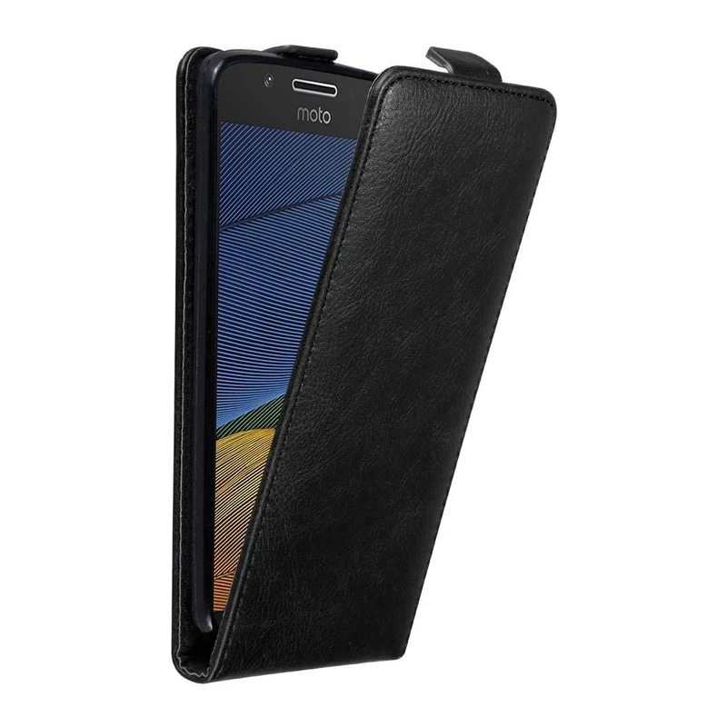 Cadorabo Hülle kompatibel mit Motorola MOTO G5 Schutzhülle im Flip Design mit Magnetverschluss