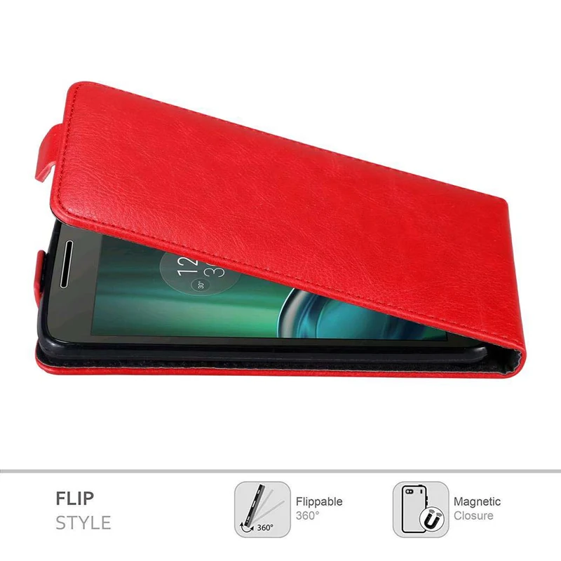 Cadorabo Hülle kompatibel mit Motorola MOTO G4 / G4 PLUS Schutzhülle im Flip Design mit Magnetverschluss