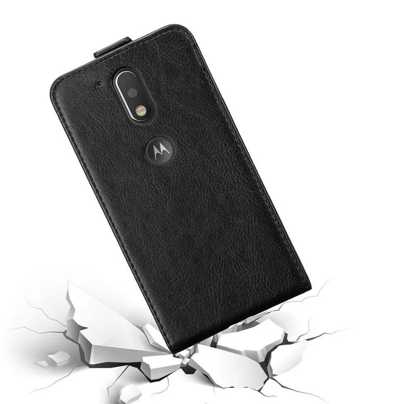 Cadorabo Hülle kompatibel mit Motorola MOTO G4 / G4 PLUS Schutzhülle im Flip Design mit Magnetverschluss