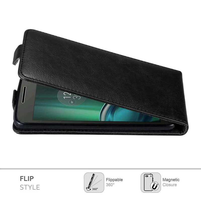 Cadorabo Hülle kompatibel mit Motorola MOTO G4 / G4 PLUS Schutzhülle im Flip Design mit Magnetverschluss