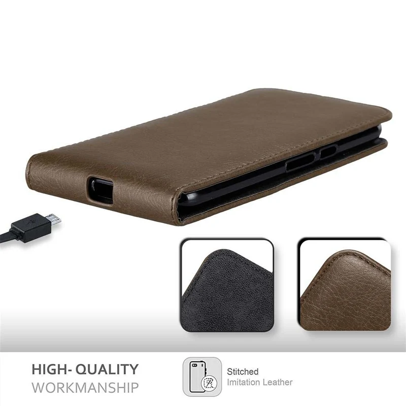 Cadorabo Hülle kompatibel mit Motorola MOTO G4 / G4 PLUS Schutzhülle im Flip Design mit Magnetverschluss