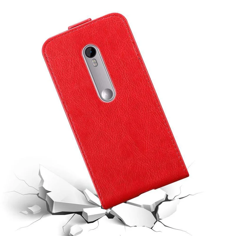 Cadorabo Hülle kompatibel mit Motorola MOTO G3 Schutzhülle im Flip Design mit Magnetverschluss