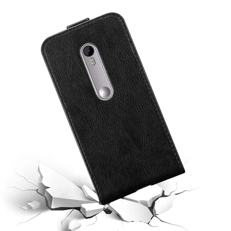 Cadorabo Hülle kompatibel mit Motorola MOTO G3 Schutzhülle im Flip Design mit Magnetverschluss