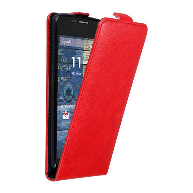 Cadorabo Hülle kompatibel mit Motorola MOTO G2 Schutzhülle im Flip Design mit Magnetverschluss