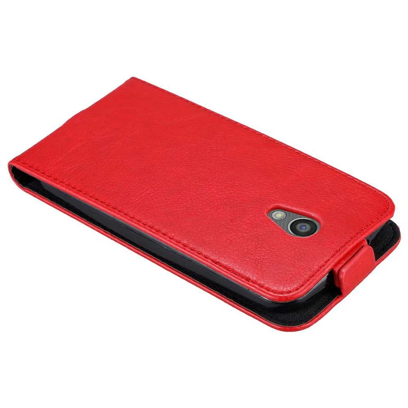 Cadorabo Hülle kompatibel mit Motorola MOTO G2 Schutzhülle im Flip Design mit Magnetverschluss