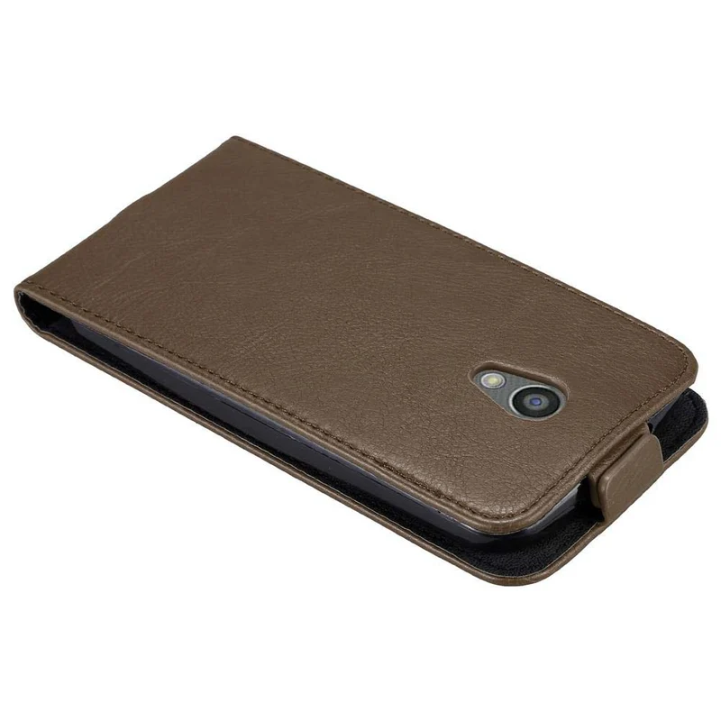 Cadorabo Hülle kompatibel mit Motorola MOTO G2 Schutzhülle im Flip Design mit Magnetverschluss