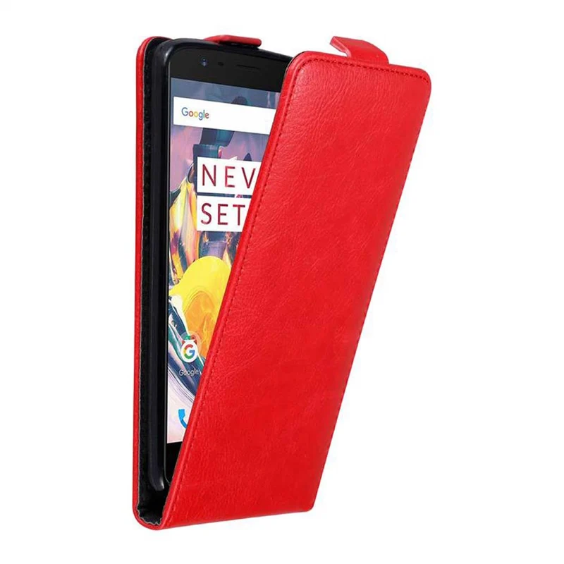 Cadorabo Hülle kompatibel mit OnePlus 3 / 3T Schutzhülle im Flip Design mit Magnetverschluss