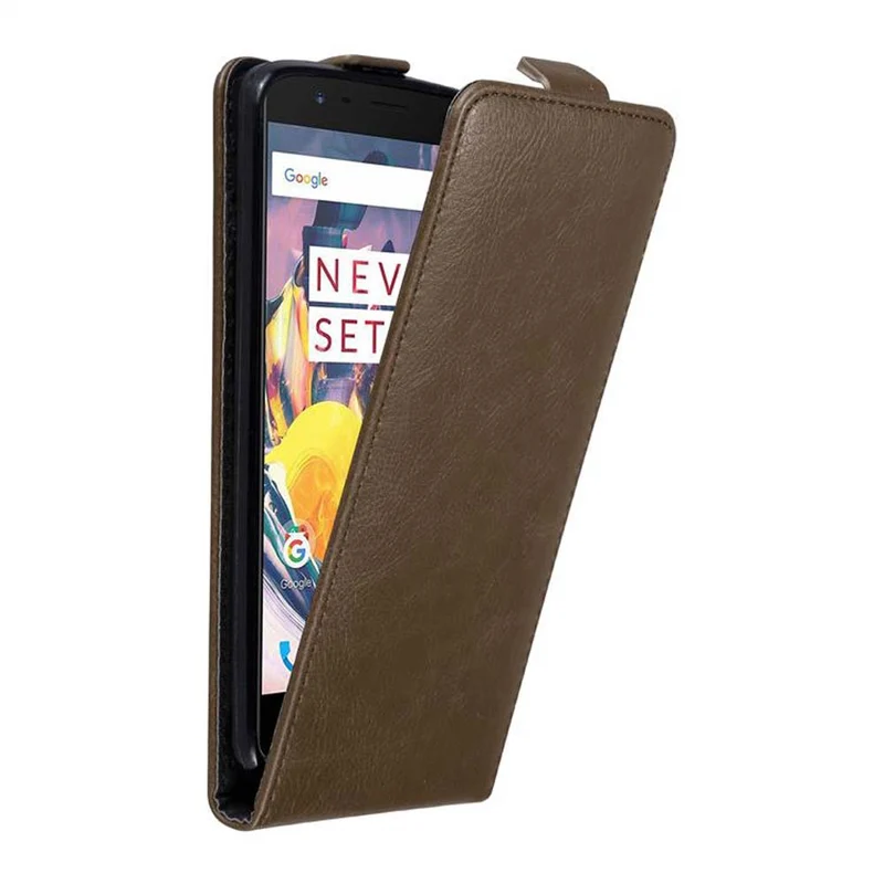 Cadorabo Hülle kompatibel mit OnePlus 3 / 3T Schutzhülle im Flip Design mit Magnetverschluss