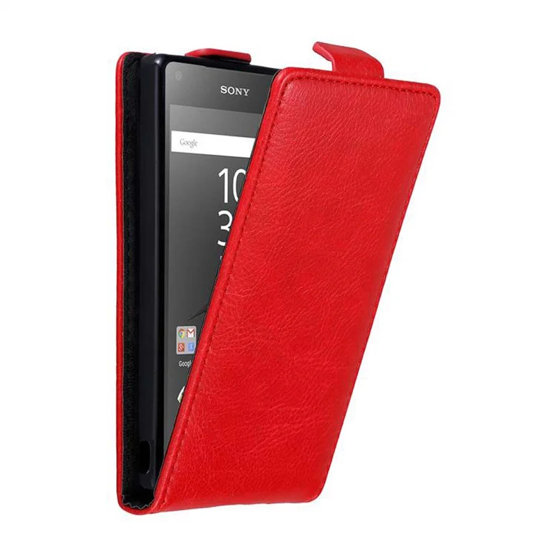 Cadorabo Hülle kompatibel mit Sony Xperia Z5 COMPACT Schutzhülle im Flip Design mit Magnetverschluss