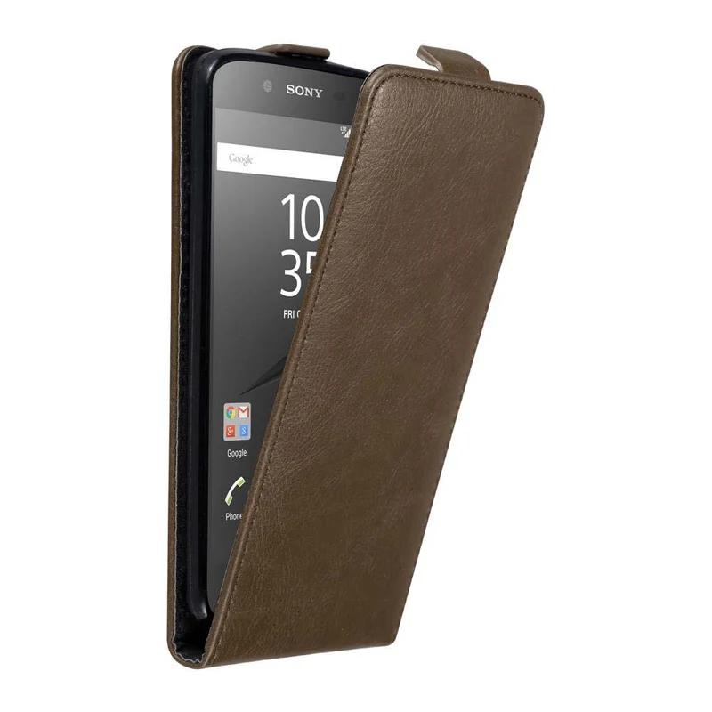 Cadorabo Hülle kompatibel mit Sony Xperia Z5 Schutzhülle im Flip Design mit Magnetverschluss