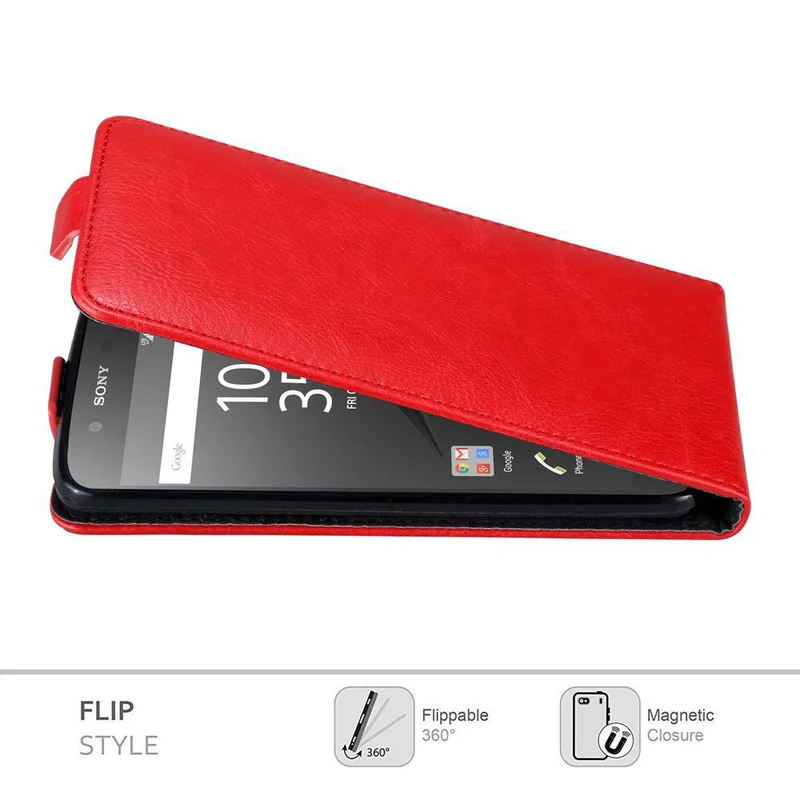 Cadorabo Hülle kompatibel mit Sony Xperia Z5 Schutzhülle im Flip Design mit Magnetverschluss