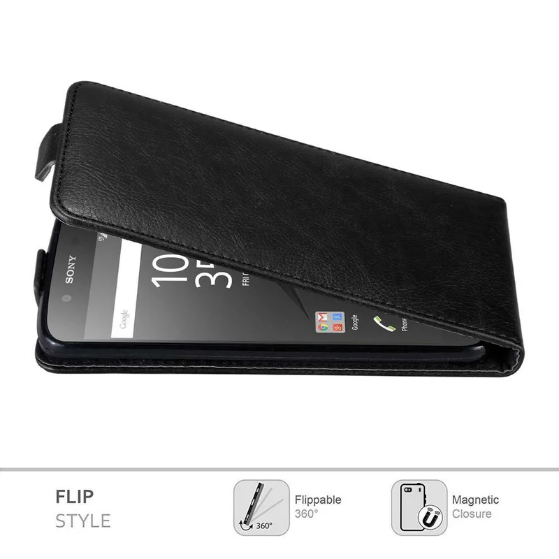 Cadorabo Hülle kompatibel mit Sony Xperia Z5 Schutzhülle im Flip Design mit Magnetverschluss