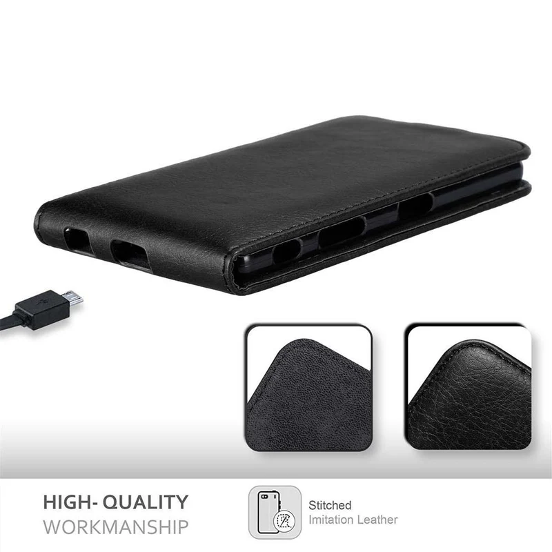 Cadorabo Hülle kompatibel mit Sony Xperia Z5 Schutzhülle im Flip Design mit Magnetverschluss