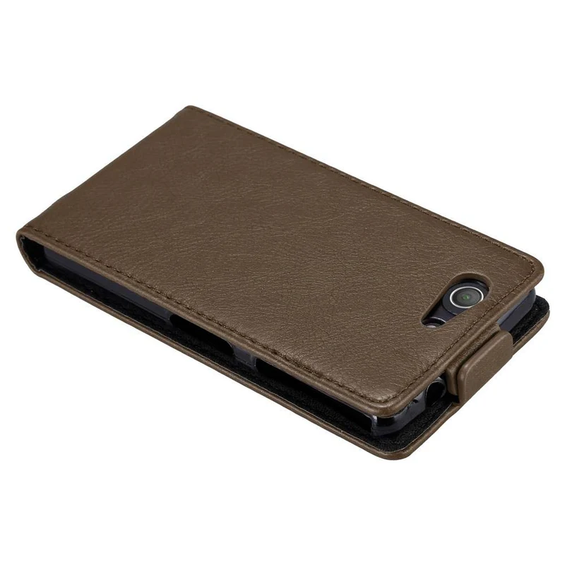 Cadorabo Hülle kompatibel mit Sony Xperia Z3 COMPACT Schutzhülle im Flip Design mit Magnetverschluss