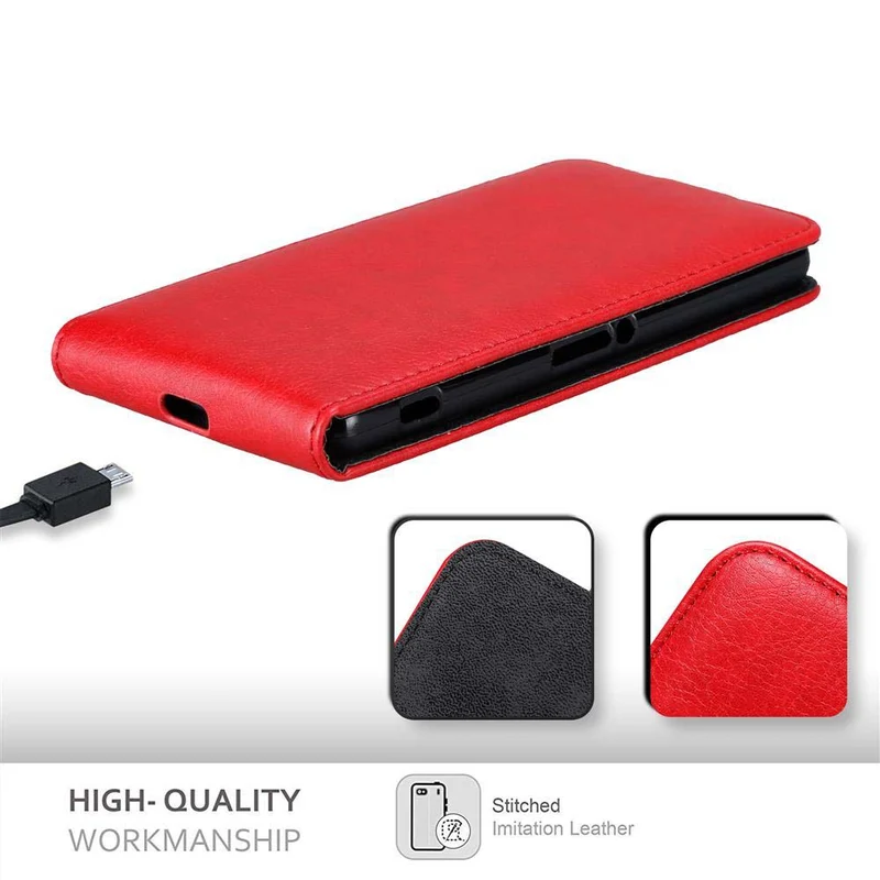 Cadorabo Hülle kompatibel mit Sony Xperia Z2 Schutzhülle im Flip Design mit Magnetverschluss