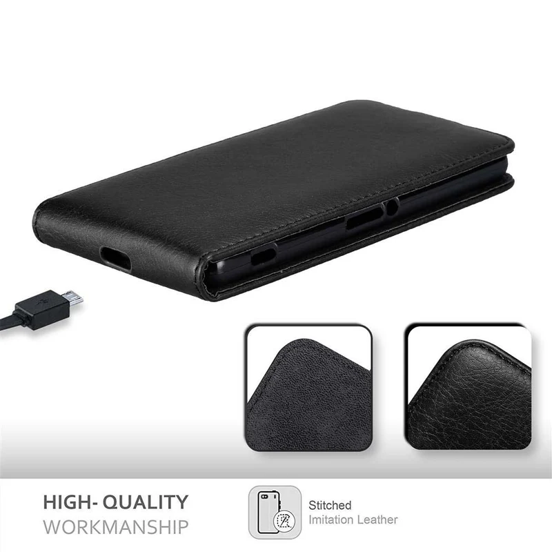 Cadorabo Hülle kompatibel mit Sony Xperia Z2 Schutzhülle im Flip Design mit Magnetverschluss