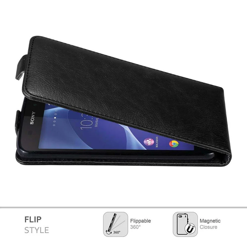 Cadorabo Hülle kompatibel mit Sony Xperia Z2 Schutzhülle im Flip Design mit Magnetverschluss