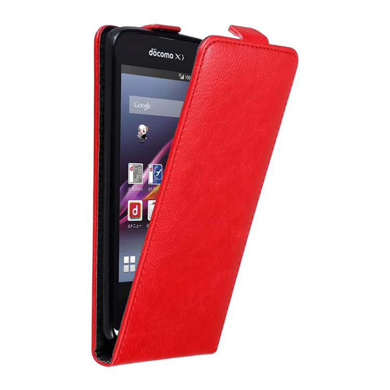 Cadorabo Hülle kompatibel mit Sony Xperia Z1 COMPACT Schutzhülle im Flip Design mit Magnetverschluss