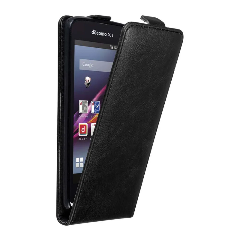 Cadorabo Hülle kompatibel mit Sony Xperia Z1 COMPACT Schutzhülle im Flip Design mit Magnetverschluss