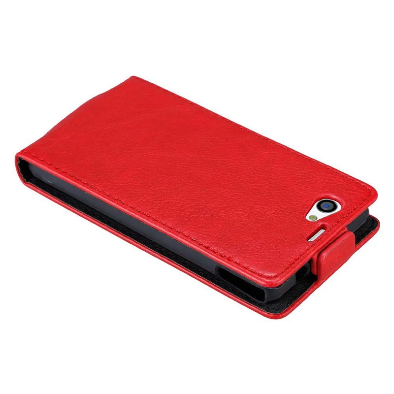 Cadorabo Hülle kompatibel mit Sony Xperia Z1 COMPACT Schutzhülle im Flip Design mit Magnetverschluss