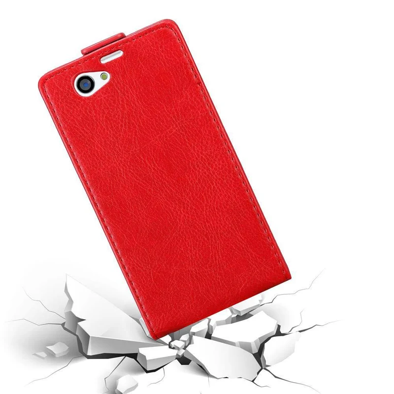 Cadorabo Hülle kompatibel mit Sony Xperia Z1 COMPACT Schutzhülle im Flip Design mit Magnetverschluss