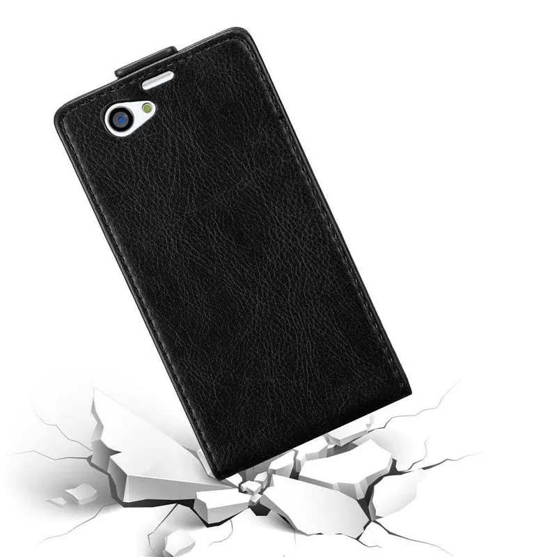 Cadorabo Hülle kompatibel mit Sony Xperia Z1 COMPACT Schutzhülle im Flip Design mit Magnetverschluss