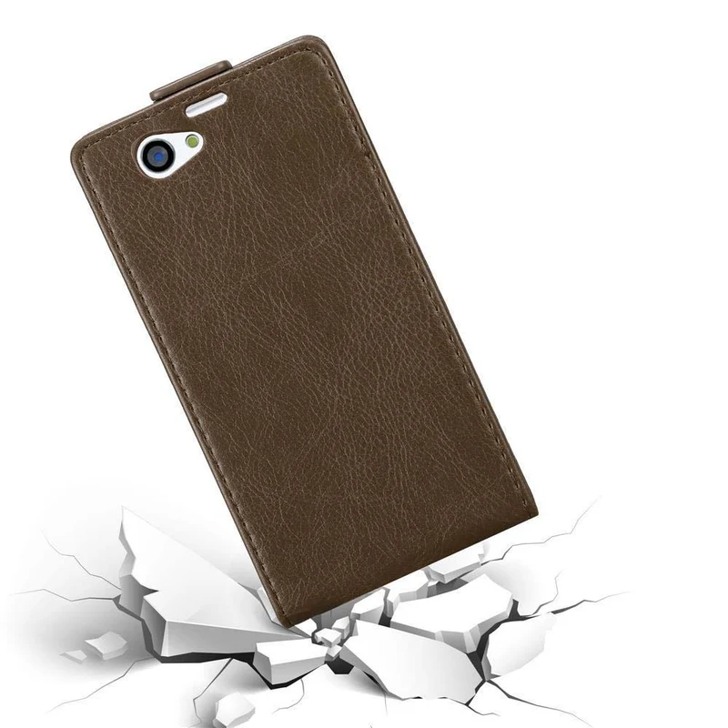 Cadorabo Hülle kompatibel mit Sony Xperia Z1 COMPACT Schutzhülle im Flip Design mit Magnetverschluss
