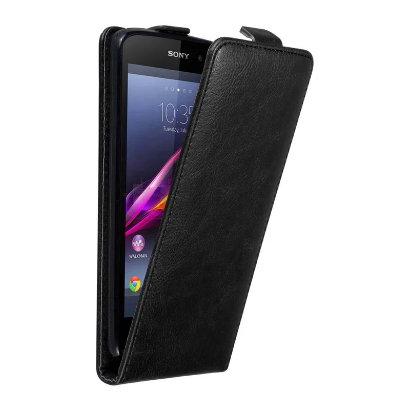 Cadorabo Hülle kompatibel mit Sony Xperia Z1 Schutzhülle im Flip Design mit Magnetverschluss