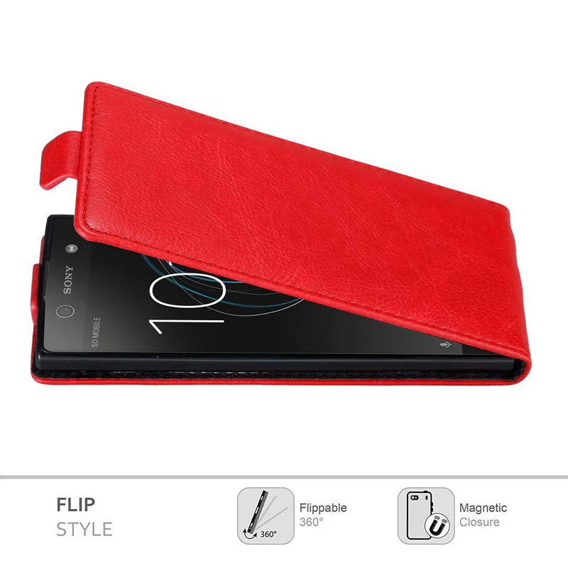 Cadorabo Hülle kompatibel mit Sony Xperia XA1 Schutzhülle im Flip Design mit Magnetverschluss