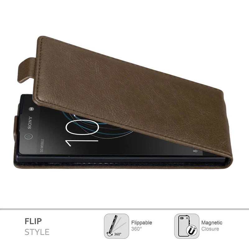 Cadorabo Hülle kompatibel mit Sony Xperia XA1 Schutzhülle im Flip Design mit Magnetverschluss