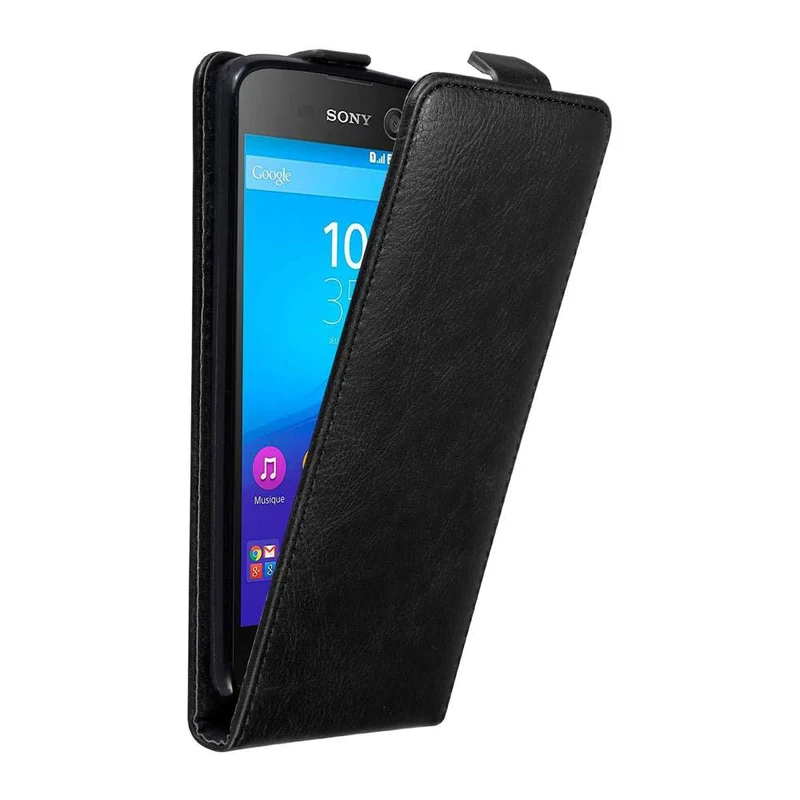 Cadorabo Hülle kompatibel mit Sony Xperia M5 Schutzhülle im Flip Design mit Magnetverschluss