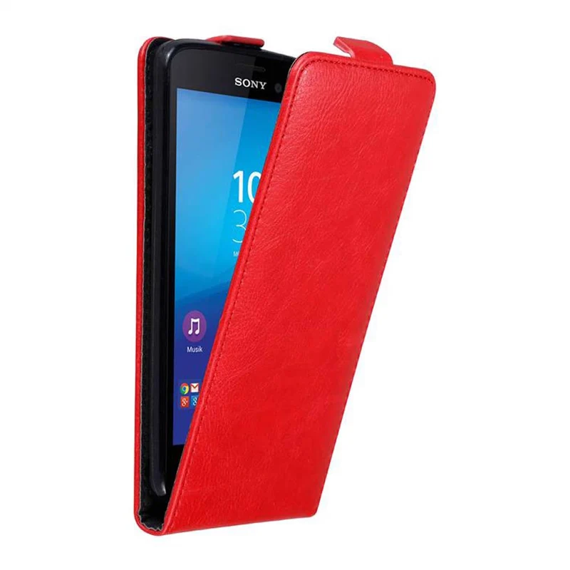 Cadorabo Hülle kompatibel mit Sony Xperia M4 AQUA Schutzhülle im Flip Design mit Magnetverschluss