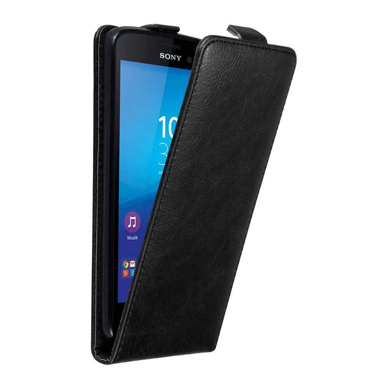 Cadorabo Hülle kompatibel mit Sony Xperia M4 AQUA Schutzhülle im Flip Design mit Magnetverschluss