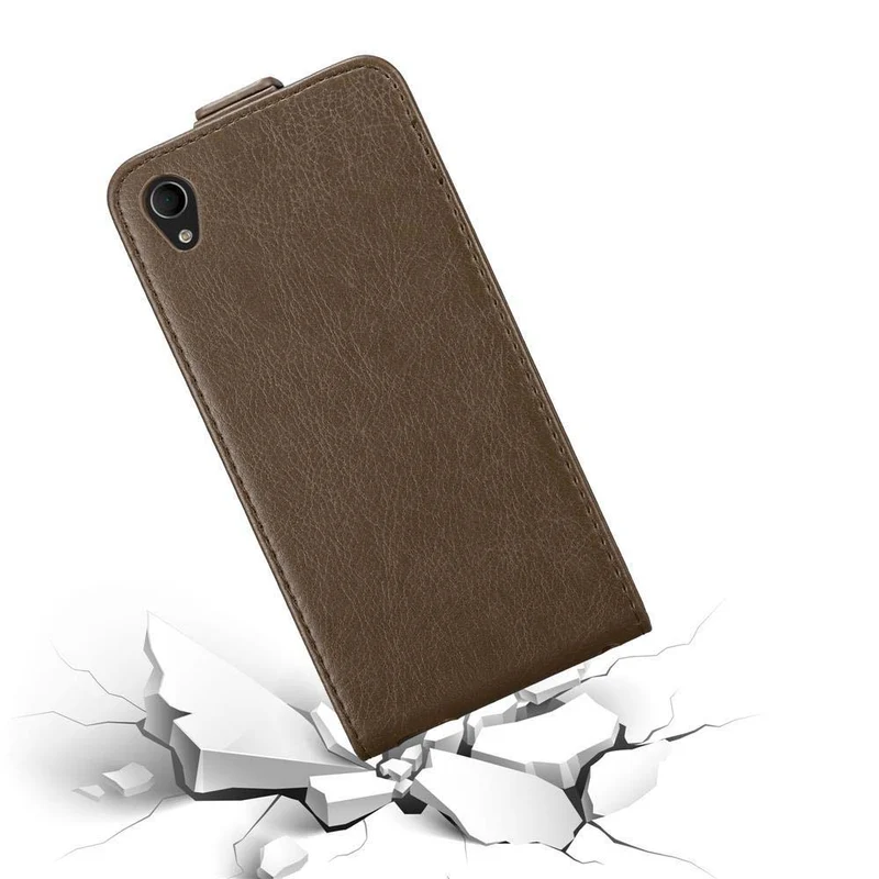 Cadorabo Hülle kompatibel mit Sony Xperia M4 AQUA Schutzhülle im Flip Design mit Magnetverschluss