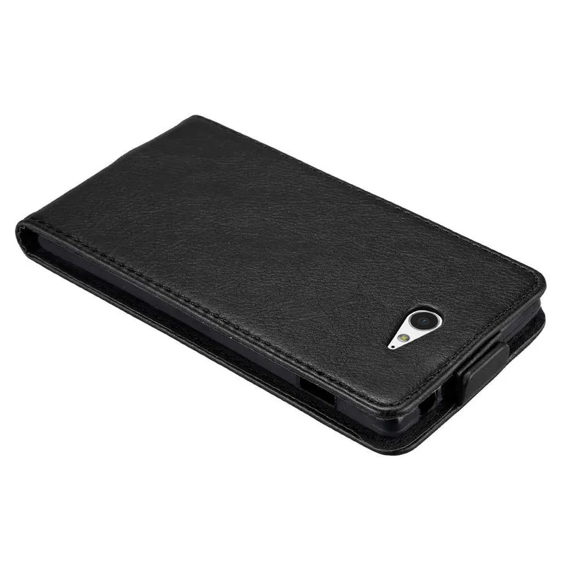 Cadorabo Hülle kompatibel mit Sony Xperia M2 / M2 AQUA Schutzhülle im Flip Design mit Magnetverschluss