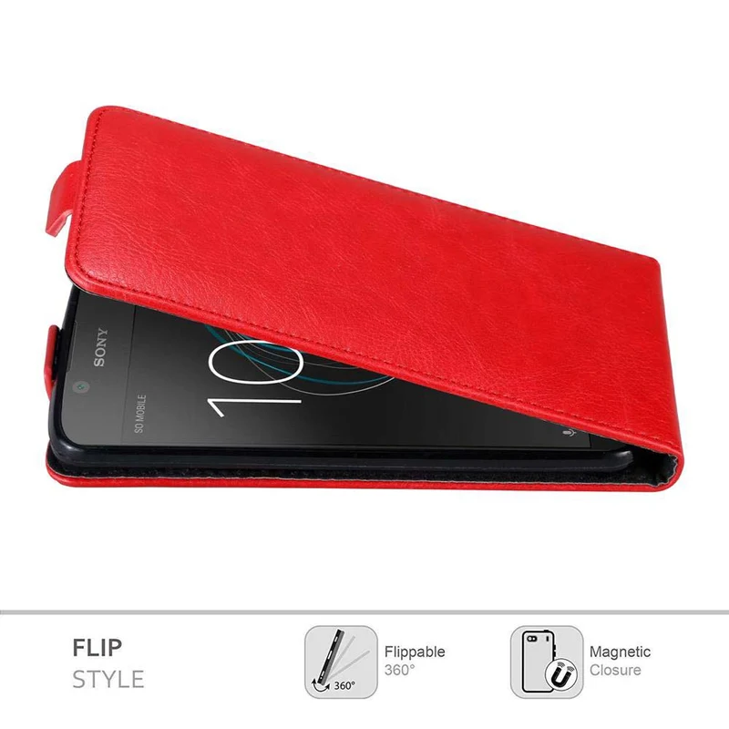 Cadorabo Hülle kompatibel mit Sony Xperia L1 Schutzhülle im Flip Design mit Magnetverschluss