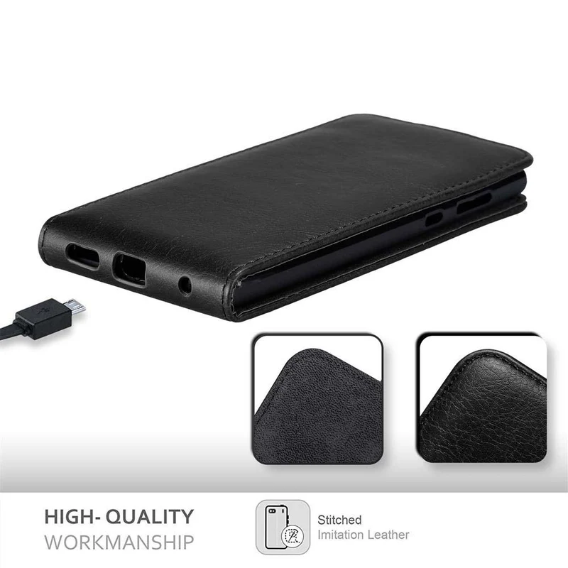 Cadorabo Hülle kompatibel mit Sony Xperia L1 Schutzhülle im Flip Design mit Magnetverschluss