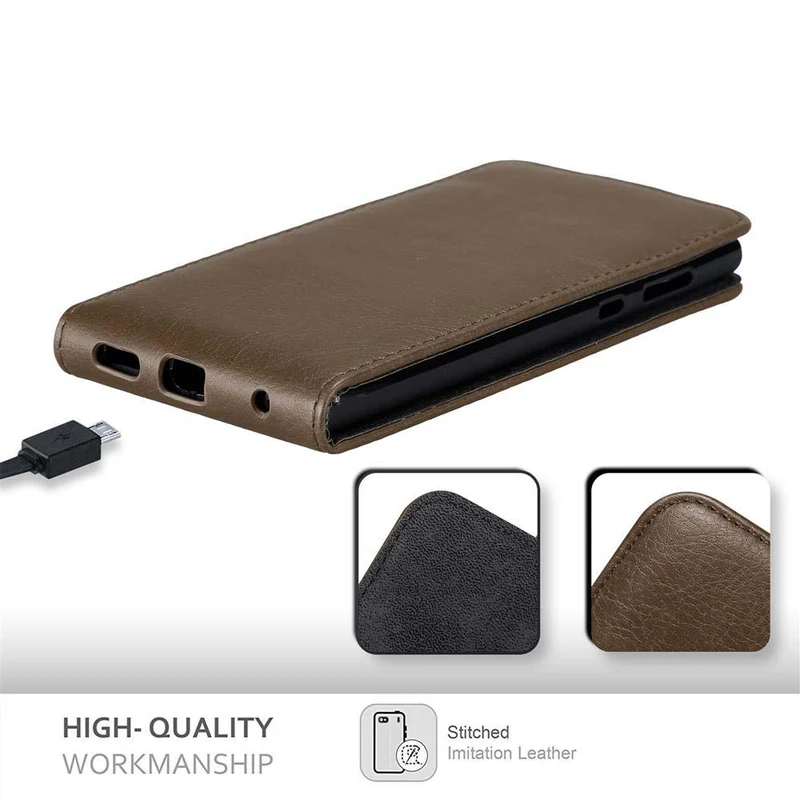 Cadorabo Hülle kompatibel mit Sony Xperia L1 Schutzhülle im Flip Design mit Magnetverschluss