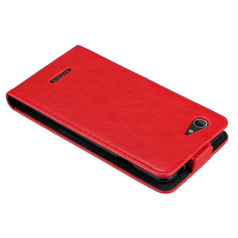 Cadorabo Hülle kompatibel mit Sony Xperia E3 Schutzhülle im Flip Design mit Magnetverschluss