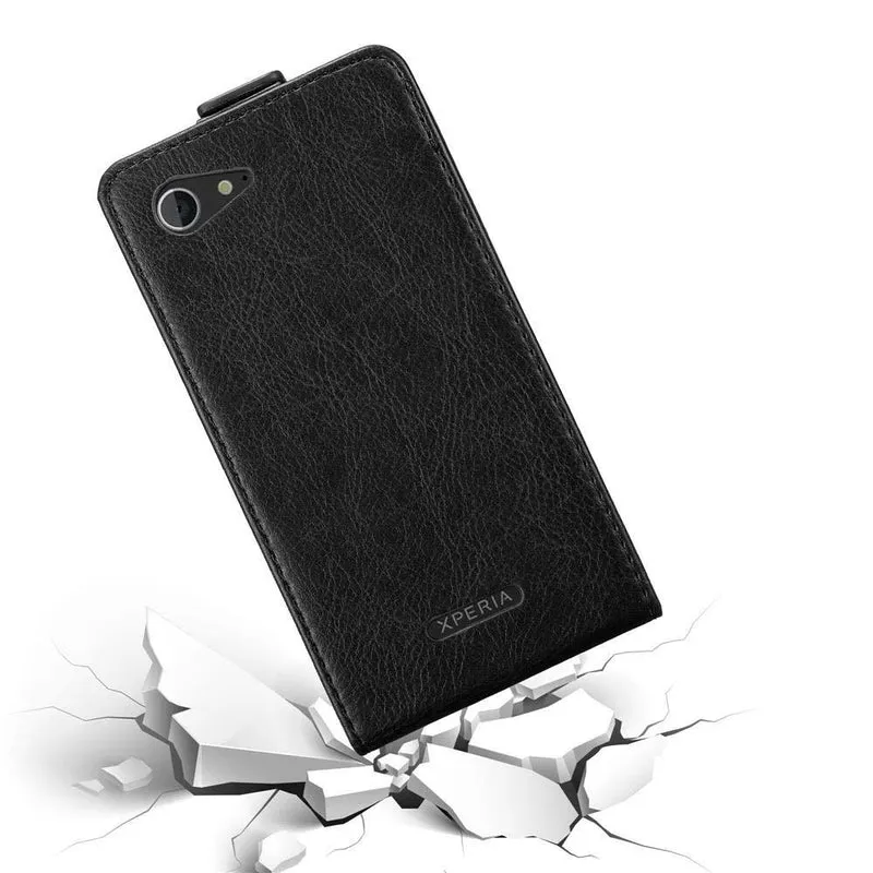 Cadorabo Hülle kompatibel mit Sony Xperia E3 Schutzhülle im Flip Design mit Magnetverschluss