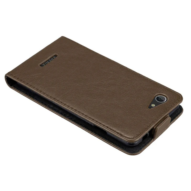 Cadorabo Hülle kompatibel mit Sony Xperia E3 Schutzhülle im Flip Design mit Magnetverschluss