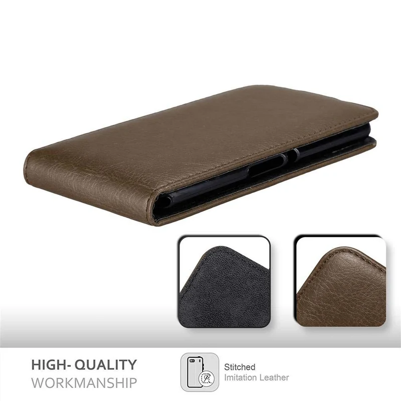 Cadorabo Hülle kompatibel mit Sony Xperia E3 Schutzhülle im Flip Design mit Magnetverschluss