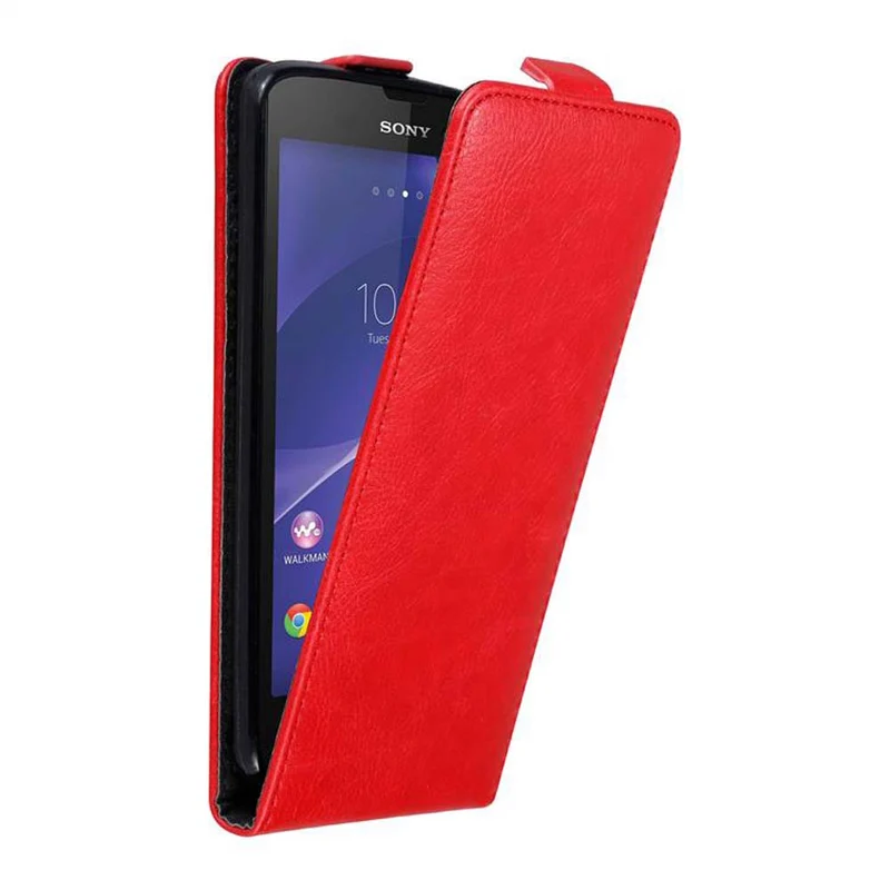 Cadorabo Hülle kompatibel mit Sony Xperia T3 Schutzhülle im Flip Design mit Magnetverschluss