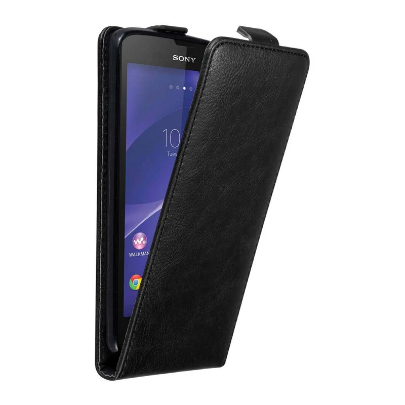 Cadorabo Hülle kompatibel mit Sony Xperia T3 Schutzhülle im Flip Design mit Magnetverschluss