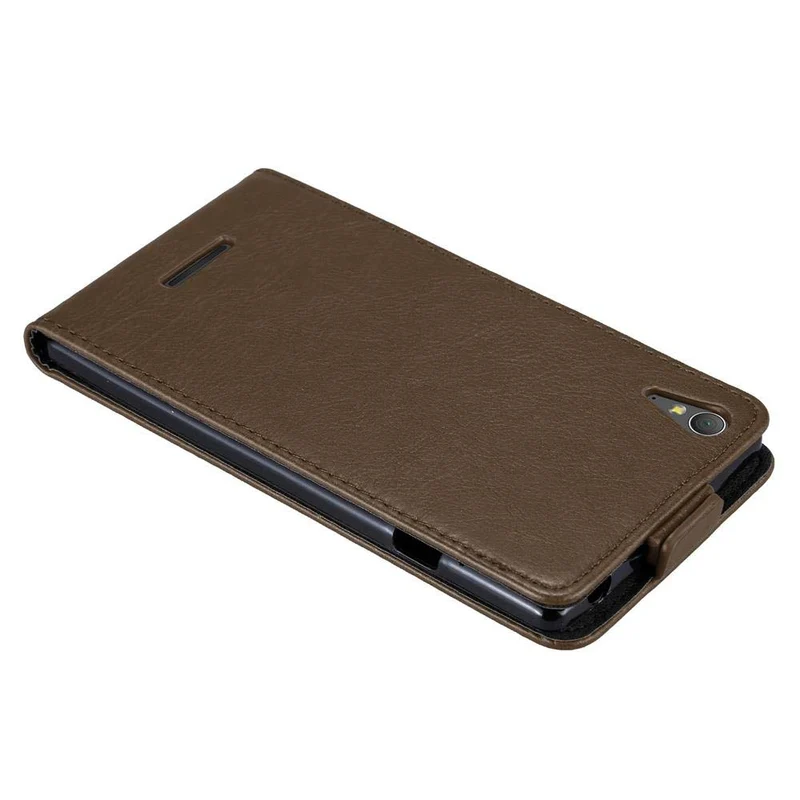 Cadorabo Hülle kompatibel mit Sony Xperia T3 Schutzhülle im Flip Design mit Magnetverschluss