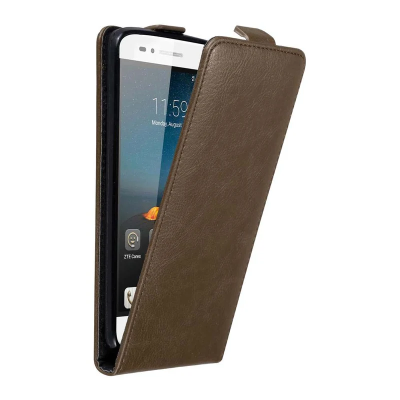 Cadorabo Hülle kompatibel mit ZTE Blade A612 Schutzhülle im Flip Design mit Magnetverschluss