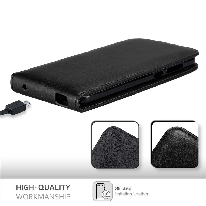 Cadorabo Hülle kompatibel mit ZTE Blade A612 Schutzhülle im Flip Design mit Magnetverschluss