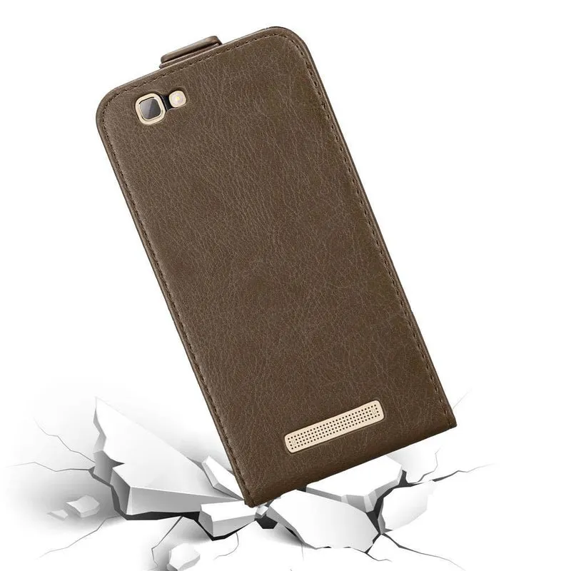 Cadorabo Hülle kompatibel mit ZTE Blade A612 Schutzhülle im Flip Design mit Magnetverschluss