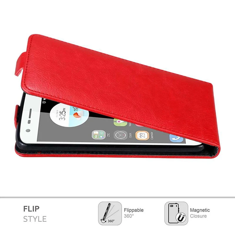 Cadorabo Hülle kompatibel mit ZTE Blade V8 MINI Schutzhülle im Flip Design mit Magnetverschluss